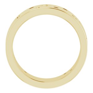 Diamond - Eloise - 14K Yellow Gold 1/8 CTW Natural Diamond Star Band Size 6