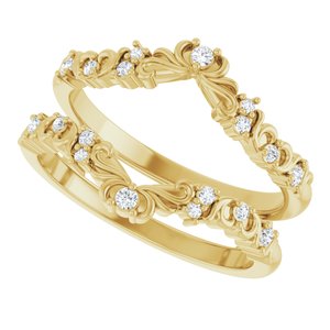 Nature - Manuela - 14K Yellow Gold 1/6 CTW Lab-Grown Diamond Ring Guard