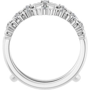 Nature - Manuela - 14K White Gold 1/6 CTW Lab-Grown Diamond Ring Guard
