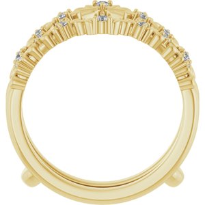Nature - Manuela - 14K Yellow Gold 1/6 CTW Lab-Grown Diamond Ring Guard