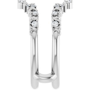 Nature - Manuela - Platinum 1/6 CTW Natural Diamond Ring Guard
