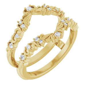 Nature - Manuela - 14K Yellow Gold 1/6 CTW Lab-Grown Diamond Ring Guard