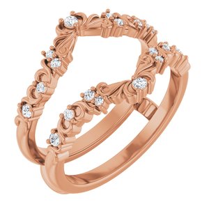 Nature - Manuela - 14K Rose Gold 1/6 CTW Natural Diamond Ring Guard