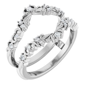 Nature - Manuela - Platinum 1/6 CTW Lab-Grown Diamond Ring Guard