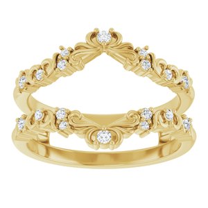 Nature - Manuela - 14K Yellow Gold 1/6 CTW Natural Diamond Ring Guard