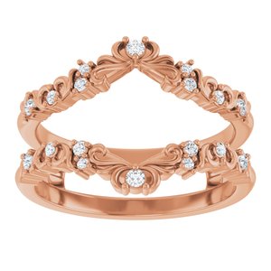 Nature - Manuela - 14K Rose Gold 1/6 CTW Lab-Grown Diamond Ring Guard