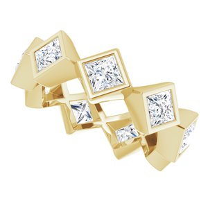 Bezel - Ailany - 14K Yellow Gold 2 1/2 CTW Natural Diamond Eternity Band Size 7.5