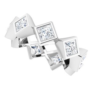Bezel - Ailany - 14K White Gold 2 1/2 CTW Natural Diamond Eternity Band Size 7.5