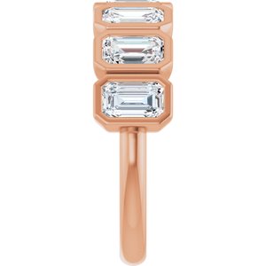 Bezel - Zella - 14K Rose Gold 2 1/6 CTW Lab-Grown Diamond Anniversary Band