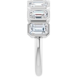Bezel - Zella - 14K White Gold 2 1/2 CTW Natural Diamond Anniversary Band