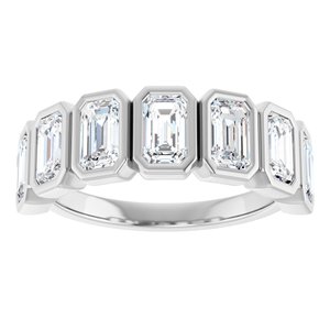 Bezel - Zella - 14K White Gold 2 1/6 CTW Lab-Grown Diamond Anniversary Band