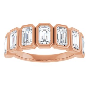 Bezel - Zella - 14K Rose Gold 2 1/2 CTW Natural Diamond Anniversary Band