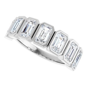 Bezel - Zella - Platinum 2 1/6 CTW Lab-Grown Diamond Anniversary Band