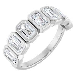 Bezel - Zella - Platinum 2 1/6 CTW Lab-Grown Diamond Anniversary Band