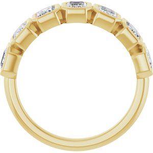 Bezel - Zella - 14K Yellow Gold 2 1/6 CTW Lab-Grown Diamond Anniversary Band