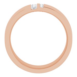 Classic - Oscar - 14K Rose Gold 1/5 CTW Natural Diamond Band