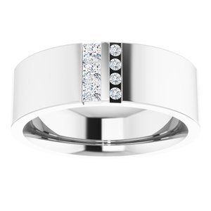 Classic - Oscar - 14K White Gold 1/5 CTW Natural Diamond Band