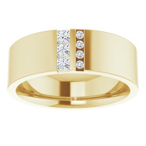 Classic - Oscar - 14K Yellow Gold 1/5 CTW Natural Diamond Band