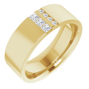 Classic - Oscar - 14K Yellow Gold 1/5 CTW Natural Diamond Band