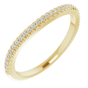 Pave - Nia - 14K Yellow Gold 1/8 CTW Natural Diamond Match Band