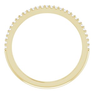 Pave - Nia - 14K Yellow Gold 1/8 CTW Natural Diamond Match Band