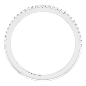 Pave - Nia - 14K White Gold 1/8 CTW Natural Diamond Match Band