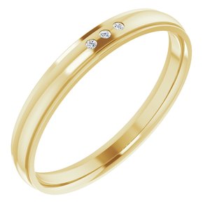 Unique - Ezra - 14K Yellow Gold .05 CTW Lab-Grown Diamond Band