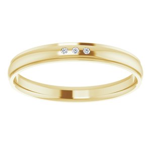 Unique - Ezra - 14K Yellow Gold .05 CTW Natural Diamond Band