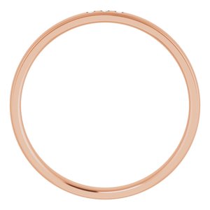 Unique - Ezra - 14K Rose Gold .05 CTW Natural Diamond Band