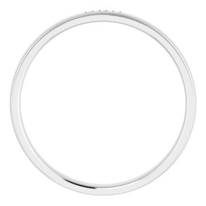 Unique - Ezra - 14K White Gold .05 CTW Lab-Grown Diamond Band