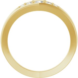 Classic - Graham - 14K Yellow Gold 1/5 CTW Natural Diamond 5-Stone Band