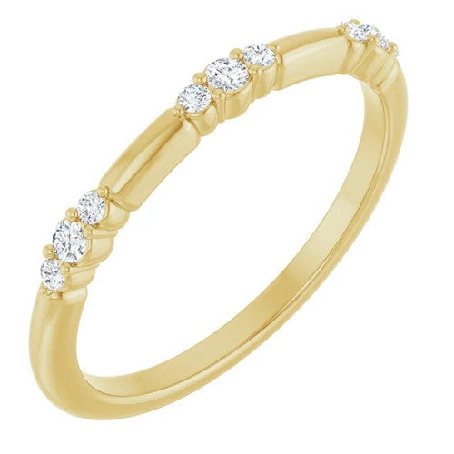 14K Gold 1/8 CTW Diamond Stackable Ring 14K Yellow Gold
