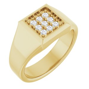 Classic - Cyrus - 14K Yellow Gold 1/4 CTW Natural Diamond Band
