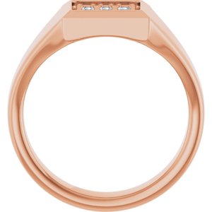 Classic - Cyrus - 14K Rose Gold 1/4 CTW Natural Diamond Band
