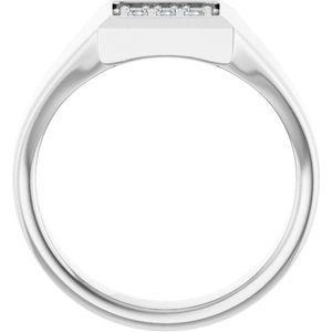 Classic - Cyrus - 14K White Gold 1/4 CTW Natural Diamond Band