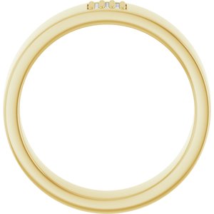 Classic - Jasper - 14K Yellow Gold .03 CTW Natural Diamond Band