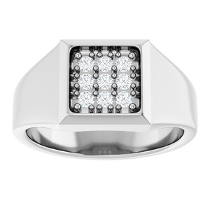 Classic - Cyrus - 14K White Gold 1/4 CTW Natural Diamond Band