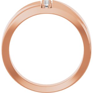 Unique - Jackson - 14K Rose Gold 1/5 CTW Lab-Grown Diamond Band