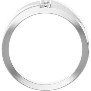 Unique - Jackson - 14K White Gold 1/5 CTW Lab-Grown Diamond Band