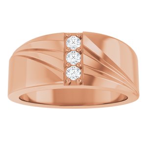Unique - Jackson - 14K Rose Gold 1/5 CTW Lab-Grown Diamond Band
