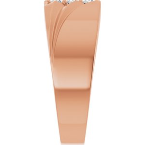 Unique - Jackson - 14K Rose Gold 1/5 CTW Lab-Grown Diamond Band