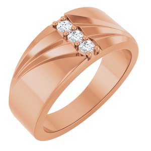 Unique - Jackson - 14K Rose Gold 1/5 CTW Lab-Grown Diamond Band