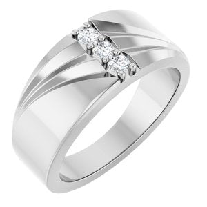 Unique - Jackson - 14K White Gold 1/5 CTW Lab-Grown Diamond Band
