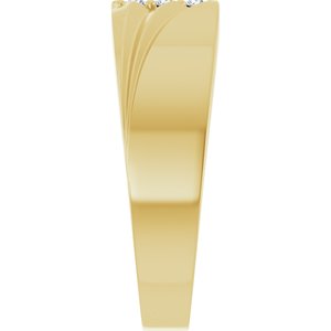 Unique - Jackson - 14K Yellow Gold 1/10 CTW Lab-Grown Diamond Band