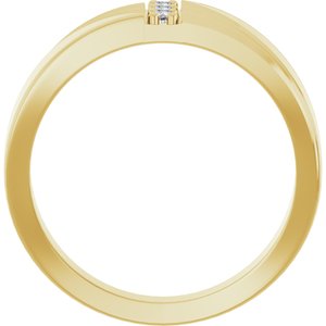 Unique - Jackson - 14K Yellow Gold 1/10 CTW Lab-Grown Diamond Band