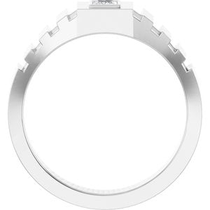 Classic - Archer - Platinum 1/6 CT Lab-Grown Diamond Band