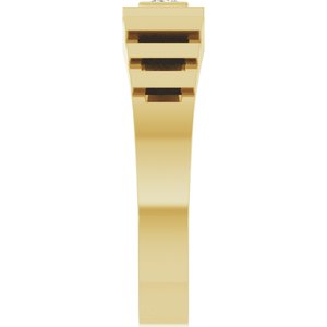 Classic - Archer - 14K Yellow Gold 1/6 CT Lab-Grown Diamond Band