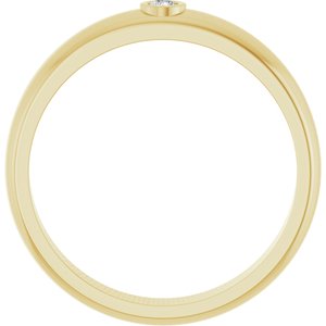 Diamond - Layla - 14K Yellow Gold .06 CT Lab Grown Diamond Band Size 12