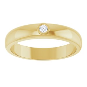 Diamond - Layla - 14K Yellow Gold .06 CT Lab Grown Diamond Band Size 12