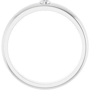 Diamond - Layla - 14K White Gold .03 CT Lab Grown Diamond Band Size 11.5